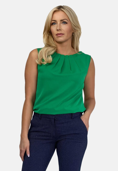 Top z zakładkami kolor Zielony