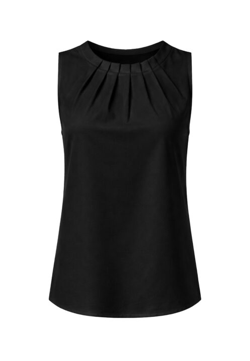 Top z zakładkami kolor Czarny