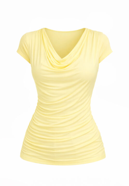 Bluzka fala w kolorze żółtym