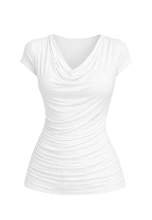 Bluzka fala w kolorze ecru