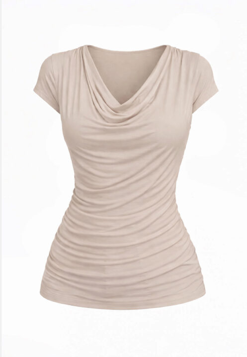 Bluzka fala w kolorze beżowym