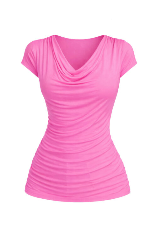 Bluzka fala w kolorze magenta